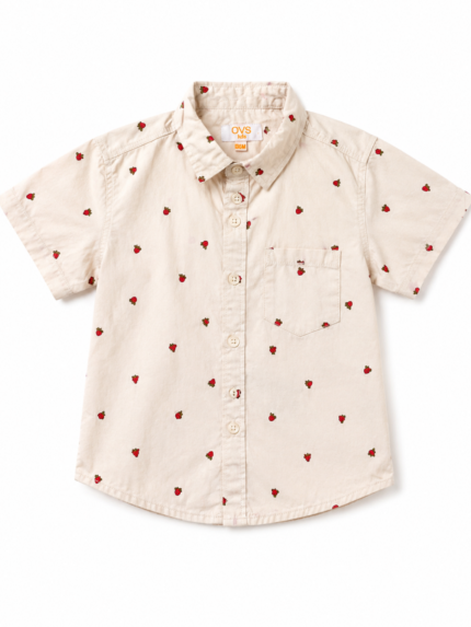 Mini Strawberry Button-Down Shirt