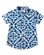 Royal Blue Batik Printed Shirt