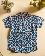 Royal Blue Batik Printed Shirt